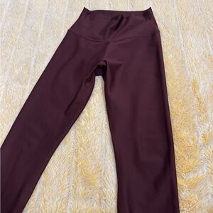 ALO Yoga Deep Maroon Leggings